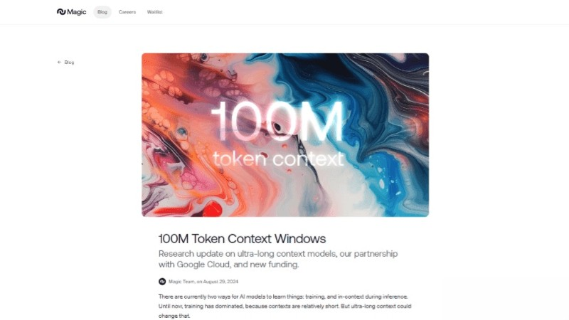 LTM-2-mini – Magic公司推出的支持1億token上下文AI模型